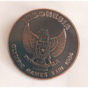 1984 Olympic Pin Indonesia XXIII Games Los Angeles USA Rare READ